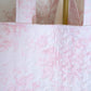 Toile En Rose Pink Quilted Tote Bag