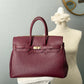 The Janáe Handbag - Wine Burgundy