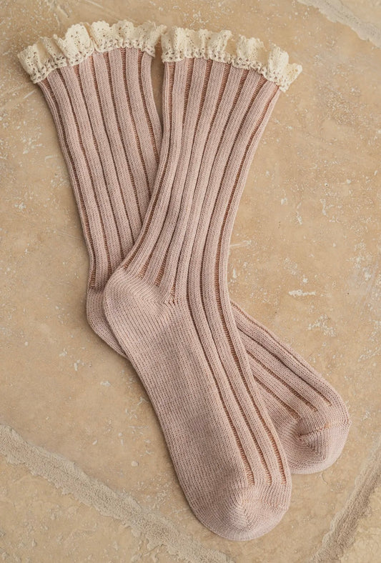 Rosé Châle Socks