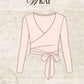 The Arabesque Wrap Top - Pink