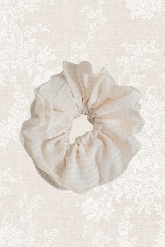 Gingham Glacé Scrunchie