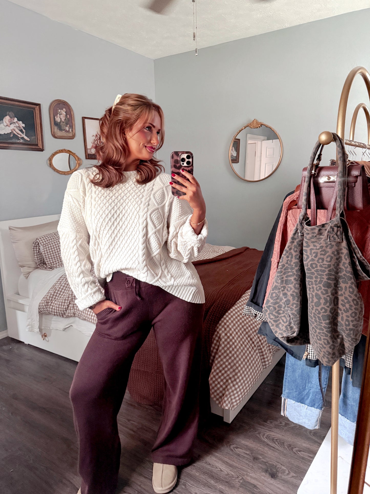 Mulberry Knit Pants